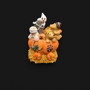 K's COLLECTION Lets Get Together HALLOWEEN Pumpkin 4" Decor Ghost Mummy Ghost++